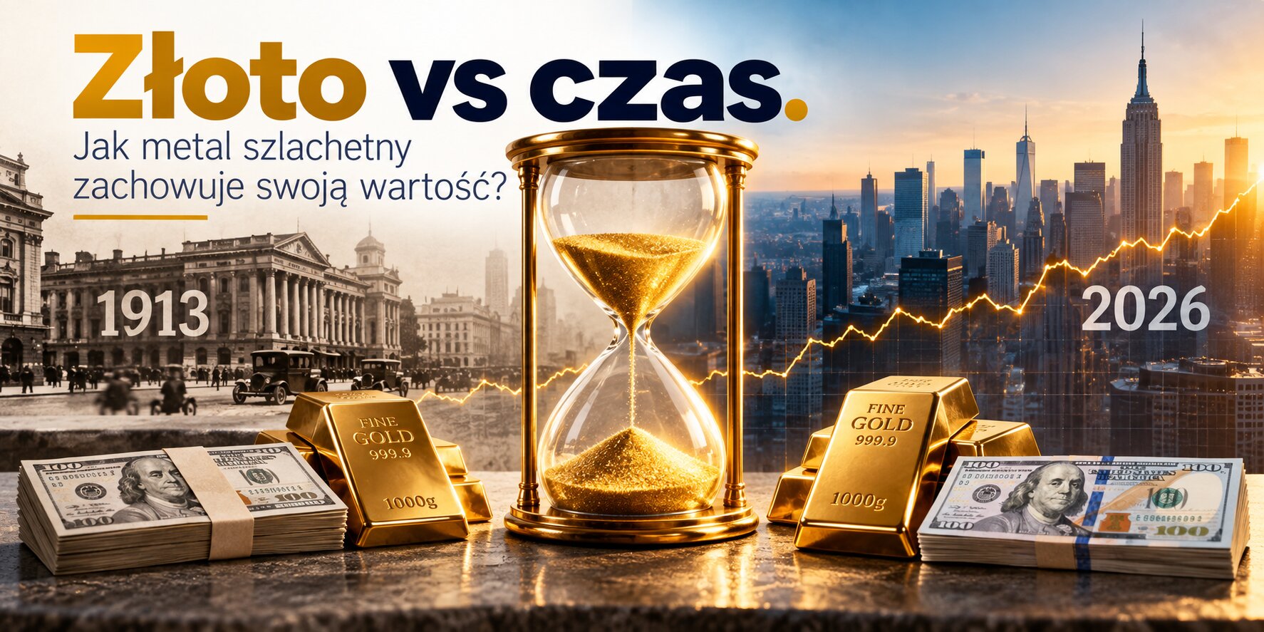 Złoto vs czas. Jak metal szlachetny zachowuje swoją wartość?
