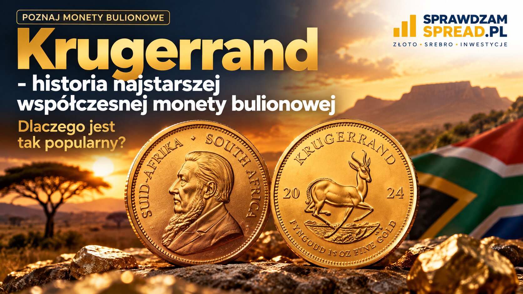 Krugerrand – historia najstarszej współczesnej monety bulionowej. Dlaczego jest tak popularny?